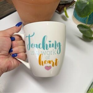 Teaching Is A Work Of Heart Puffy Mug By Pfaltzgraff